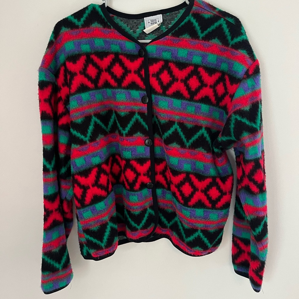 Vintage David Wayne Button Up Sweater
